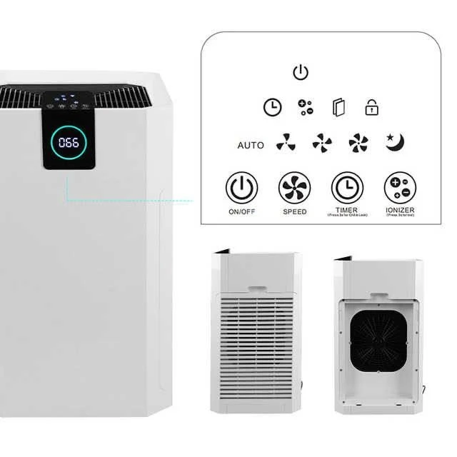 Home Large Size Air Purifier With Timer Function