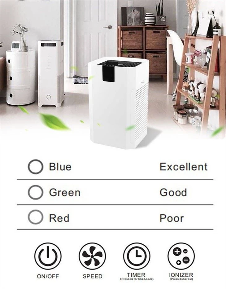 Home Large Size Air Purifier With Timer Function